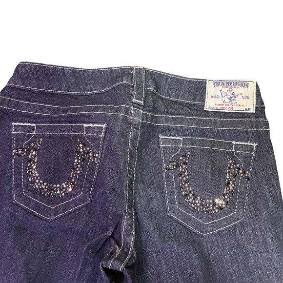 TRUE RELIGION WOMENS BOOT CUT JEANS SIZE 27 WAIST - Picture 11 of 12